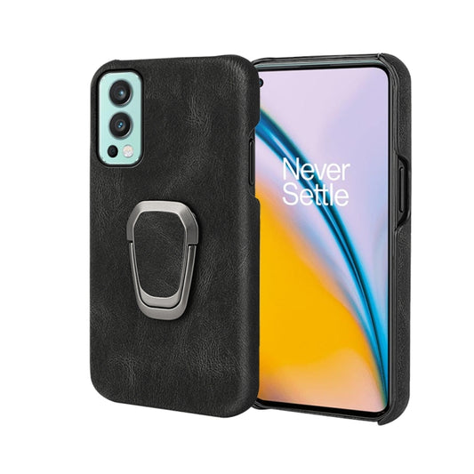 For OnePlus Nord 2 5G Ring Holder PU Phone Case