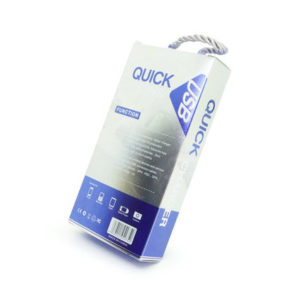 CA-25 QC3.0 USB 3A Fast Charger with 1m USB to Type-C Data Cable, AU Plug, AU Plug + Type-C Cable