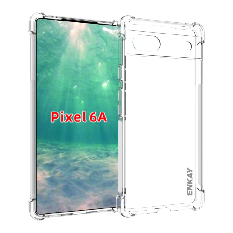 For Google Pixel 6A ENKAY Transparent TPU Shockproof Case