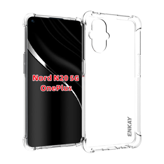 ENKAY Transparent TPU Shockproof Case, For OnePlus Nord N20 5G, For OnePlus 10 Pro 5G