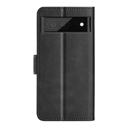 For Google Pixel 6a Dual-side Magnetic Buckle Leather Phone Case