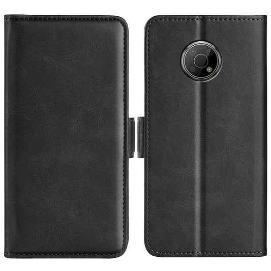 For Nokia G300 Dual-side Magnetic Buckle Leather Phone Case