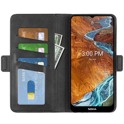 For Nokia G300 Dual-side Magnetic Buckle Leather Phone Case, For Nokia G300