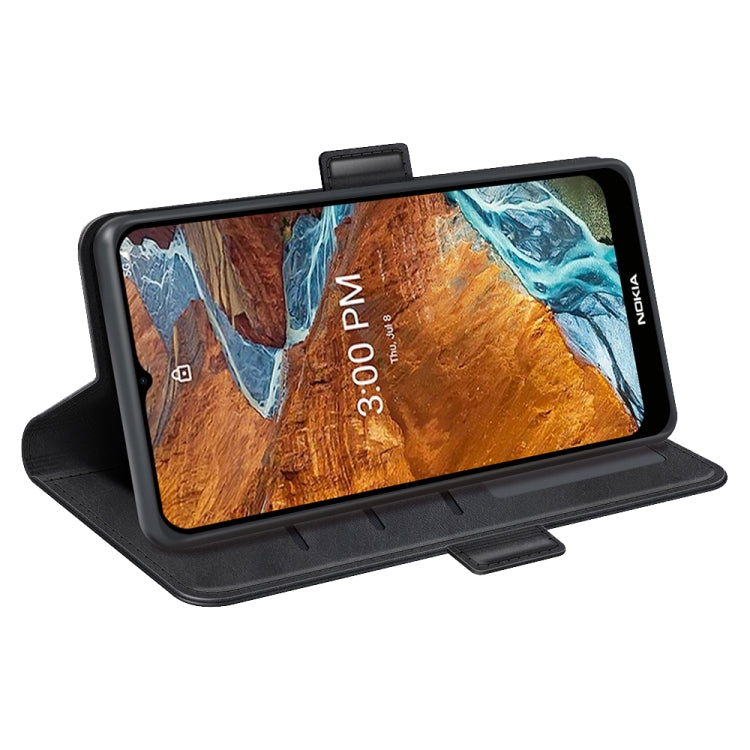 For Nokia G300 Dual-side Magnetic Buckle Leather Phone Case, For Nokia G300