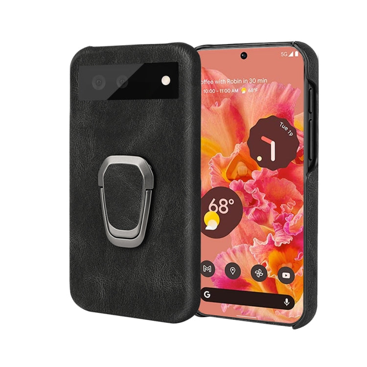 For Google Pixel 6 Ring Holder PU Phone Case