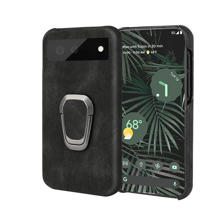 For Google Pixel 6 Pro Ring Holder PU Phone Case