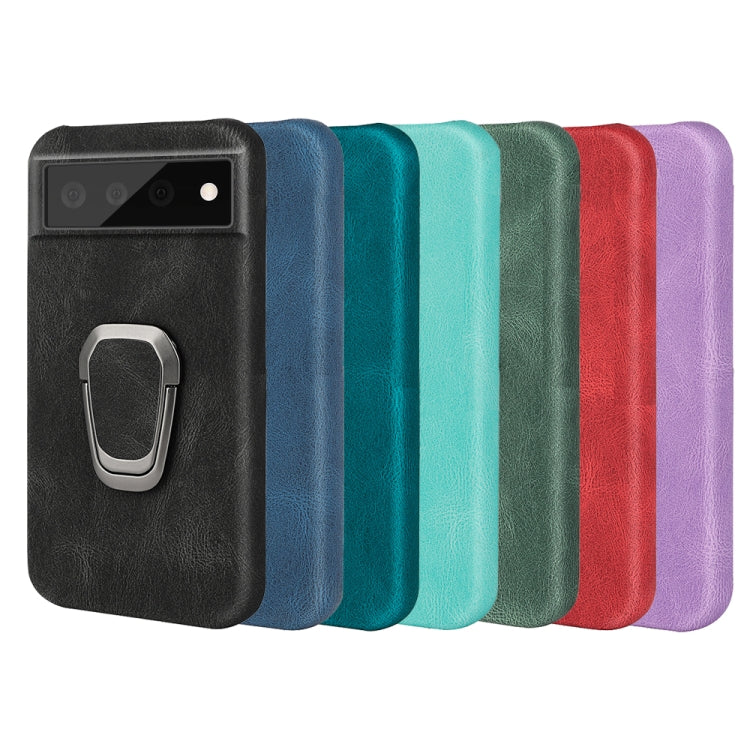 For Google Pixel 6 Pro Ring Holder PU Phone Case, For Google Pixel 6 Pro