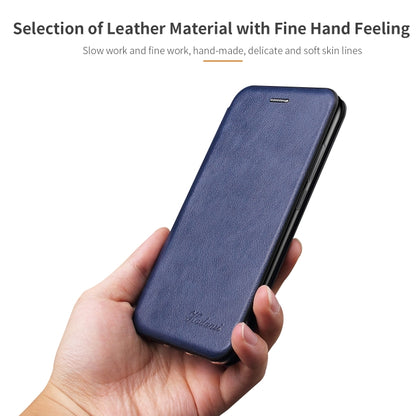 Retro Texture Magnetic Card Holder Leather Case