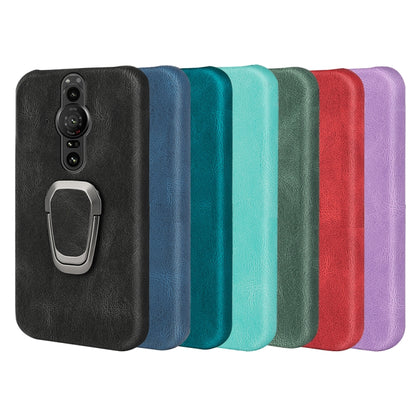 For Sony Xperia Pro-I Ring Holder PU Phone Case, For Sony Xperia Pro-I