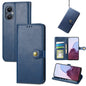 Solid Color Leather Buckle Phone Case, For OnePlus Nord N20 5G