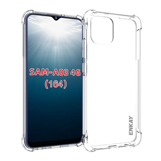 ENKAY Transparent TPU Shockproof Case, For Samsung Galaxy A03 4G 164mm, For Samsung Galaxy A03 4G 166mm, For Samsung Galaxy A03s 4G EU Version, For Samsung Galaxy A13 5G, For Samsung Galaxy M52 5G, For Samsung Galaxy S22 5G, For Samsung Galaxy S22+ 5G