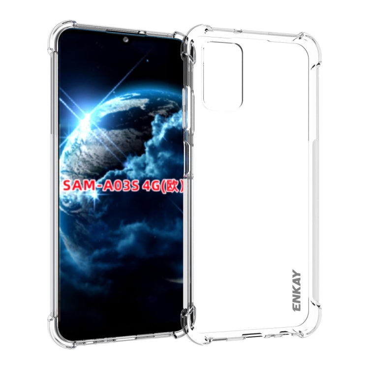 ENKAY Transparent TPU Shockproof Case, For Samsung Galaxy A03 4G 164mm, For Samsung Galaxy A03 4G 166mm, For Samsung Galaxy A03s 4G EU Version, For Samsung Galaxy A13 5G, For Samsung Galaxy M52 5G, For Samsung Galaxy S22 5G, For Samsung Galaxy S22+ 5G�...
