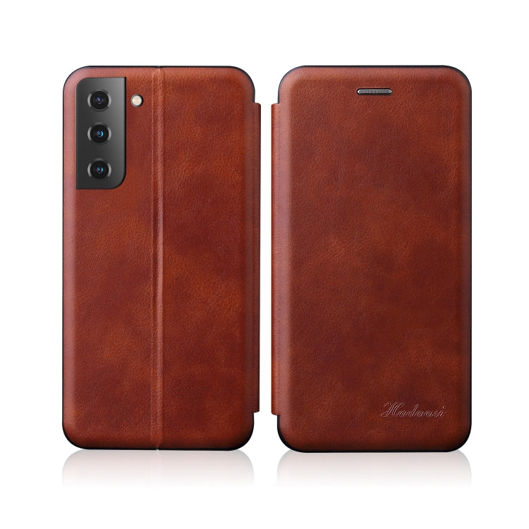 Retro Texture Magnetic Leather Case