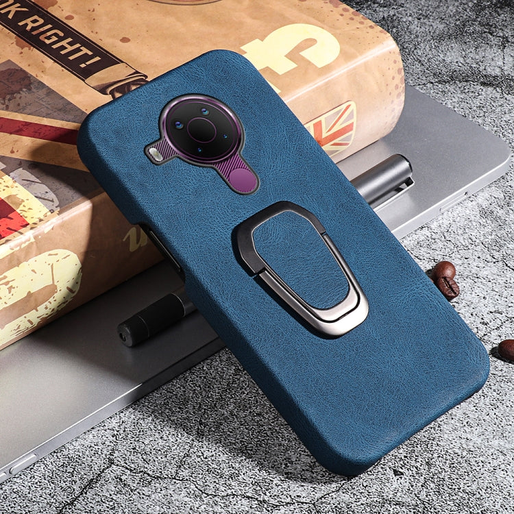 For Nokia 5.4 Ring Holder PU Phone Case