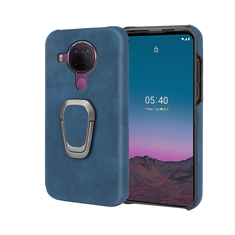 For Nokia 5.4 Ring Holder PU Phone Case, For Nokia 5.4