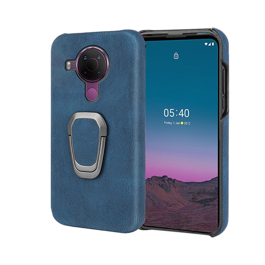 For Nokia 5.4 Ring Holder PU Phone Case, For Nokia 5.4