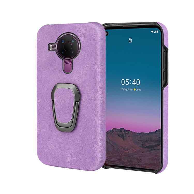 For Nokia 5.4 Ring Holder PU Phone Case