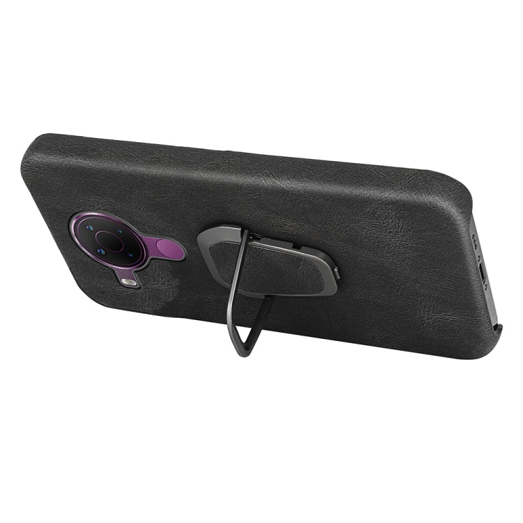 For Nokia 5.4 Ring Holder PU Phone Case, For Nokia 5.4