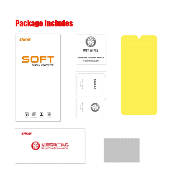 For Samsung Galaxy S22+ 5G ENKAY Explosion-proof Soft Hydrogel Full Film, 1pc, 2pcs, 5pcs, 10pcs