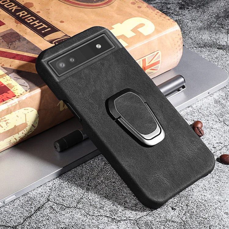 For Google Pixel 6a Ring Holder PU Phone Case