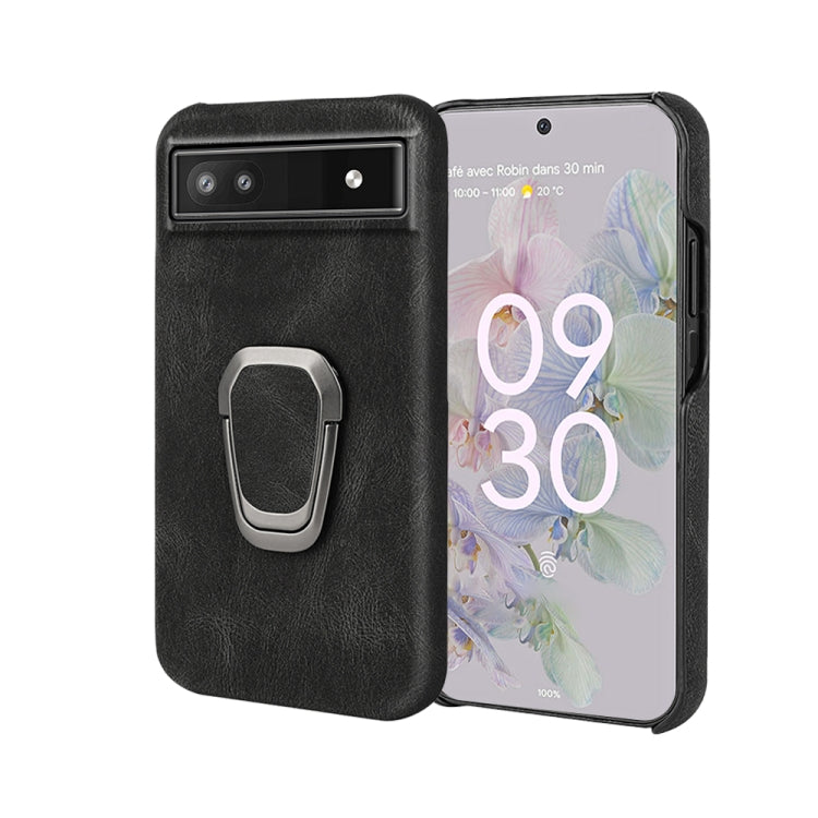 For Google Pixel 6a Ring Holder PU Phone Case, For Google Pixel 6a