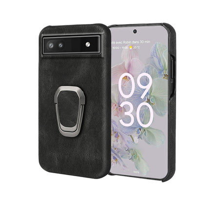 For Google Pixel 6a Ring Holder PU Phone Case, For Google Pixel 6a