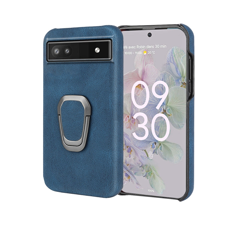 For Google Pixel 6a Ring Holder PU Phone Case, For Google Pixel 6a