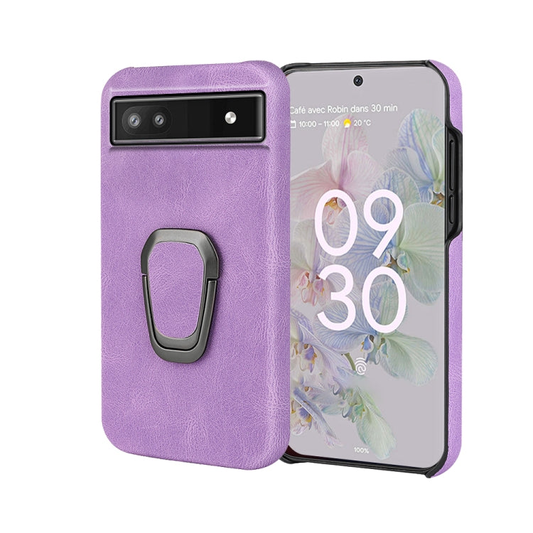 For Google Pixel 6a Ring Holder PU Phone Case, For Google Pixel 6a