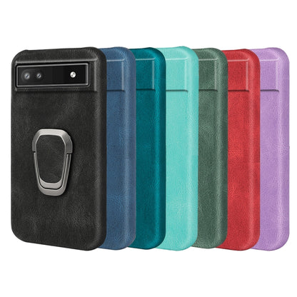 For Google Pixel 6a Ring Holder PU Phone Case, For Google Pixel 6a