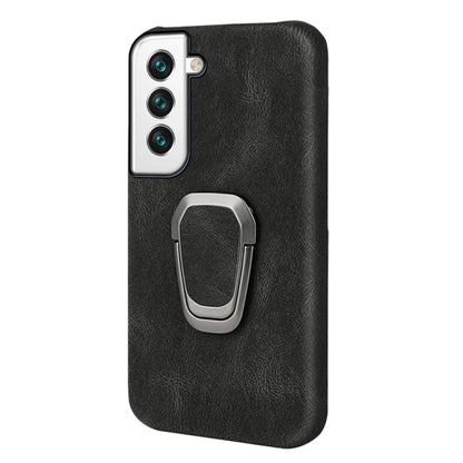Ring Holder PU Phone Case For Samsung Galaxy S22+ 5G, For Samsung Galaxy S22+ 5G