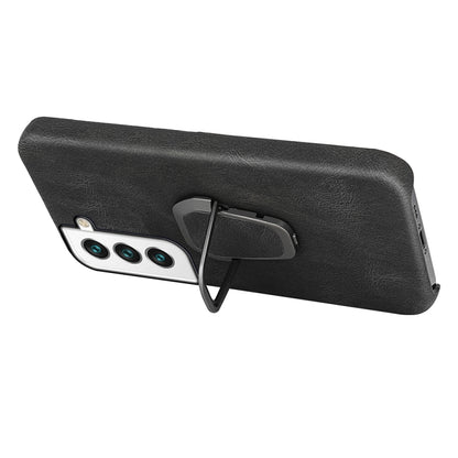 Ring Holder PU Phone Case For Samsung Galaxy S22+ 5G, For Samsung Galaxy S22+ 5G