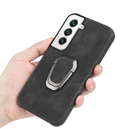 Ring Holder PU Phone Case For Samsung Galaxy S22+ 5G, For Samsung Galaxy S22+ 5G