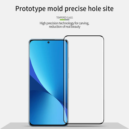 MOFI 9H 3D Explosion-proof Hot Bending Tempered Glass Full Film, For Xiaomi 12 / 12X, For Xiaomi 12 Pro, For OnePlus 10 Pro