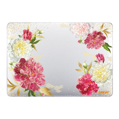 ENKAY Flower Series Pattern Laotop Protective Crystal Case For MacBook Air 13.3 inch A1932 / A2179 / A2337