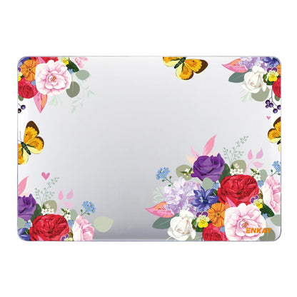 ENKAY Flower Series Pattern Laotop Protective Crystal Case For MacBook Pro 15.4 inch A1707 / A1990, For MacBook Pro 15.4 inch A1707 / A1990
