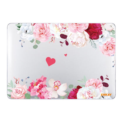ENKAY Flower Series Pattern Laotop Protective Crystal Case For MacBook Pro 15.4 inch A1707 / A1990, For MacBook Pro 15.4 inch A1707 / A1990
