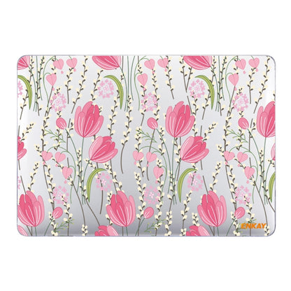 ENKAY Flower Series Pattern Laotop Protective Crystal Case For MacBook Pro 15.4 inch A1707 / A1990, For MacBook Pro 15.4 inch A1707 / A1990