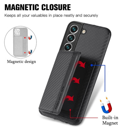 Carbon Fiber Magnetic Card Holder TPU+PU Case