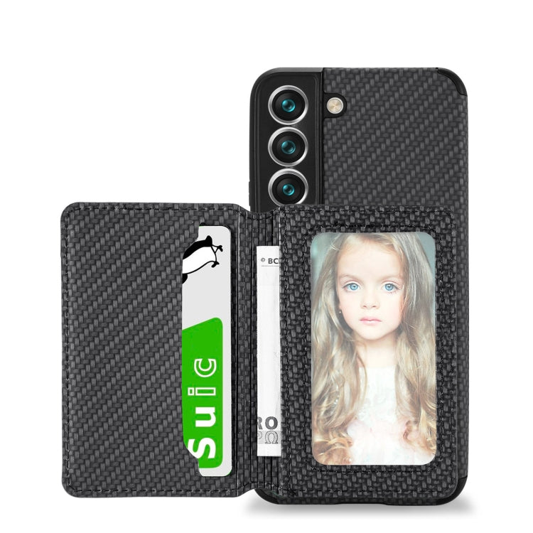 Carbon Fiber Magnetic Card Holder TPU+PU Case