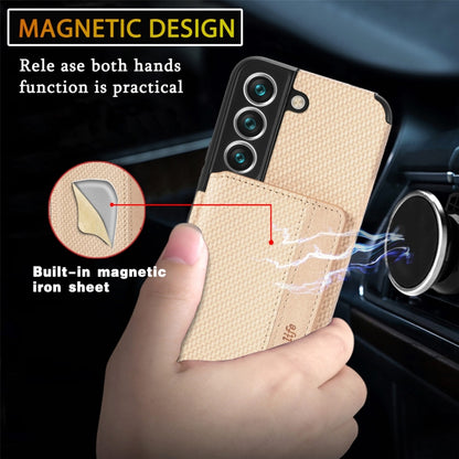 Carbon Fiber Magnetic Card Holder TPU+PU Case