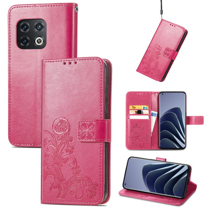 Four-leaf Clasp Embossed Leather Phone Case