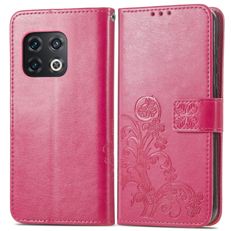 Four-leaf Clasp Embossed Leather Phone Case