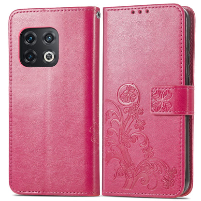 Four-leaf Clasp Embossed Leather Phone Case