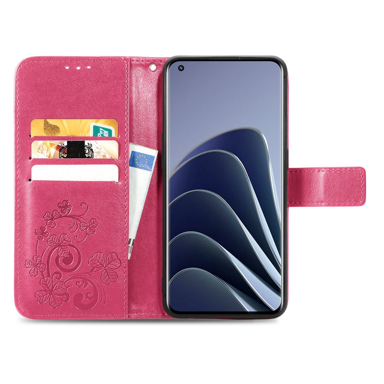 Four-leaf Clasp Embossed Leather Phone Case