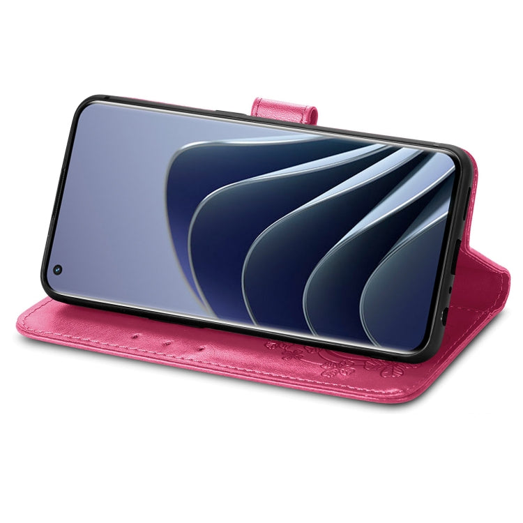 Four-leaf Clasp Embossed Leather Phone Case