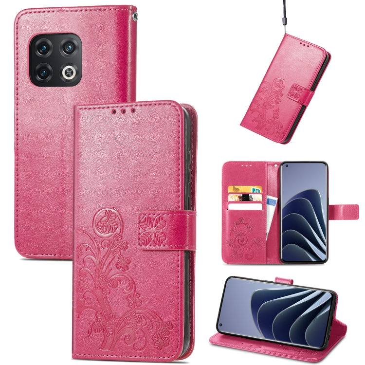 Four-leaf Clasp Embossed Leather Phone Case