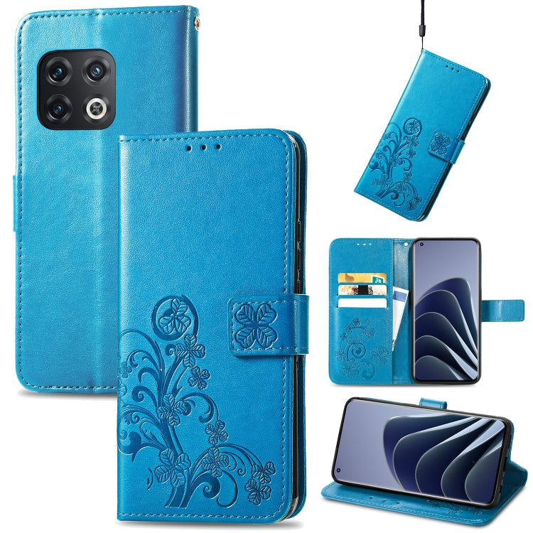 Four-leaf Clasp Embossed Leather Phone Case
