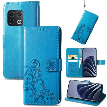 Four-leaf Clasp Embossed Leather Phone Case
