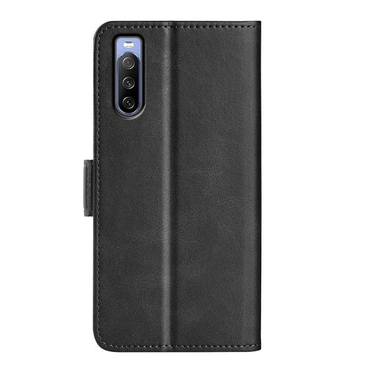 For Sony Xperia 10 IV Dual-side Magnetic Buckle Horizontal Flip Leather Phone Case