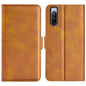 For Sony Xperia 10 IV Dual-side Magnetic Buckle Horizontal Flip Leather Phone Case